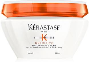 KERASTASE Nutritive Masquintense Riche Hair Mask | For Fine To Medium Hair | 6.8 Fl.Oz