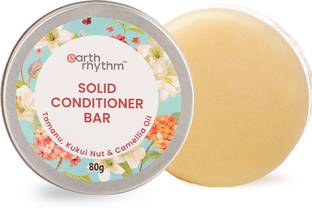Earth Rhythm Solid Conditioner Bar, Certified Natural, Plastic Free - 80 GM (Tamanu Conditioner Bar)