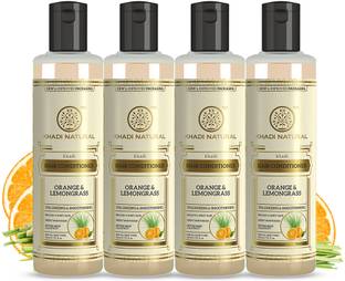 KHADI NATURAL Orange Lemongrass Hair Conditioner (Pack of 4)