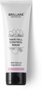 BRILLARE Hair Fall Control Hair Mask For Weak & Undernourished Hair, 125 g, Reduce Seasonal Hair Fall, Soy Protein, Vital Plants