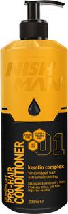 Nishman Pro-Hair Conditioner keratin Complex | Help Damaged & Frizzy Hair | Hydrating