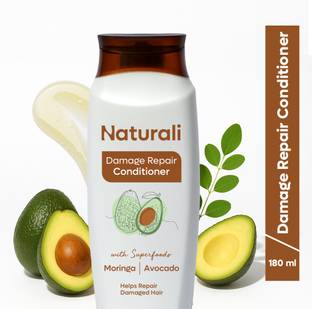 Naturali Damage Repair Conditioner for Frizzy Hair | Avocado & Moringa Oil | For Dry Hair