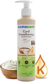 Mamaearth Curd Smoothening Conditioner with Curd & Keratin for Smooth & Shiny Hair