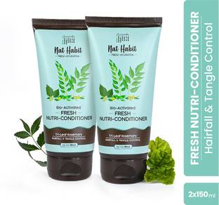 Nat Habit Anti-Hair Fall Rosemary Conditioner For Women & Men with Tri-leaf, Sulphate-Free