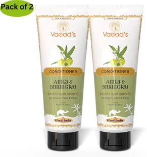 vagad's khadi Herbal Amla & Bhringraj Conditioner 200ml | Thicker & Bouncier Hair| Parabens Free | Silicon Free