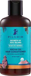 Pilgrim Argan Oil Hair Conditioner For Dry Fizzy Hair | No Parabens, Sulphate | Discover Soft and Silky Hair | Hair Fall Control | All Hair Types | Men and Women | Korean Beauty | 200ml