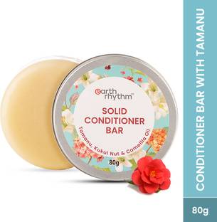 Earth Rhythm Tamanu Conditioner Bar, Promotes Hair Growth, Reduces Split Ends, Tin - 80gm