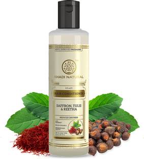 KHADI NATURAL Saffron Tulsi & Reetha Hair Conditioner for Anti-Dandruf