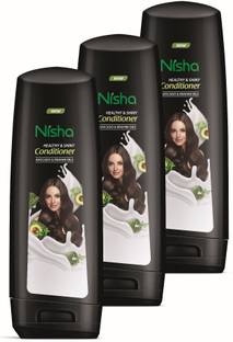 Nisha Hair Conditioner For Women Avocado & Brahmi Oil Flavour Black 80 ml (Pack OF 3)