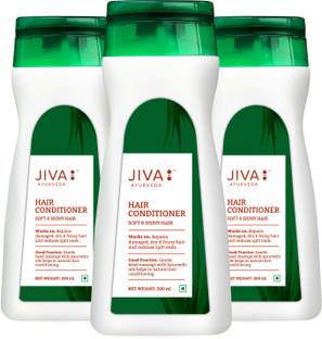 JIVA Hair Conditioner - Natural & Herbal Hair Conditioner - Provides Deep Nourishment - 100 ml Each - Pack of 3