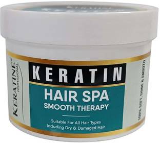 KERATINE PROFESSIONAL Hair Spa Smooth Therapy 100% Soft, Shine & Hair Repair, Infused With Brazilian