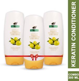 Pure Roots Advanced Keratin Conditioner with Olive Pack of 3