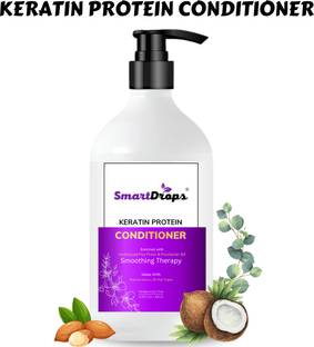 smartdrops Keratin Smooth Conditioner For Dry Frizzy Hair, Soft Silky Shine