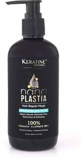 KERATINE PROFESSIONAL NANO PLASTIA HAIR REPAIR MASK 300 ML| Intensively Nourishes the Hair