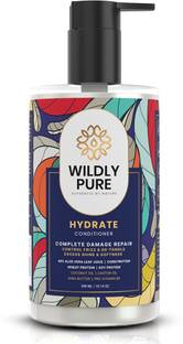 Wildly Pure Conditioner for Dry Frizzy Hair Keratin Shea Butter No Sulphate Silicone Paraben