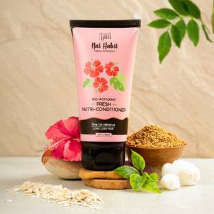 Nat Habit Hibiscus Conditioner for Women & Men, Natural Hair Conditioner, 200 ml