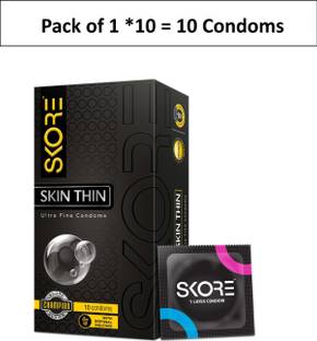 SKORE Skin Thin Ultra Fine | With Disposal Pouches Condom