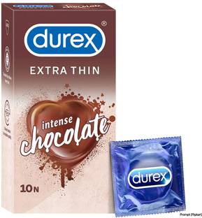 DUREX Extra Thin Intense Chocolate Flavoured Condoms For Men, Condom
