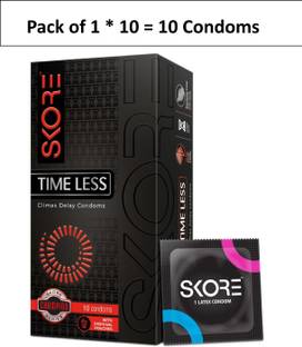 SKORE Time Less | Climax Delay | With Disposal Pouches Condom