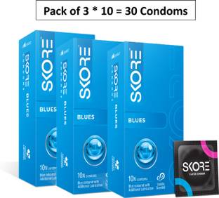 SKORE Blues | Extra Lubrication & Vanilla Scented Condom
