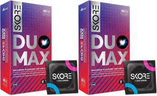 SKORE Duo Max Dotted | Ribbed | Climax Delay Condom