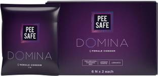 Pee Safe Domina Female - Pack of 12 | With Disposable Bags Condom
