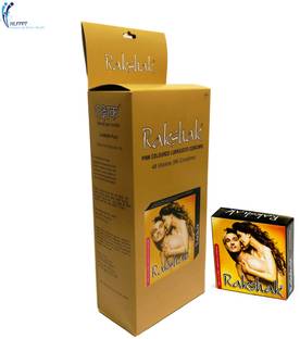 Rakshak Pink Colored Lubricated Condoms Men Condom