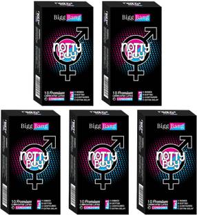 NottyBoy 4inOne Honeymoon Series (50Pcs) - Dotted, Ribs, Extra Delay & Contour Condom