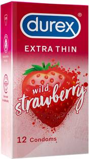 DUREX Strawberry Flavoured Condoms - 12 Count Condom