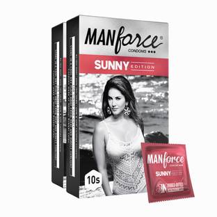 MANFORCE Ribbed & Dotted Sunny Edition Condoms ,10 x Pack of 2 Condom