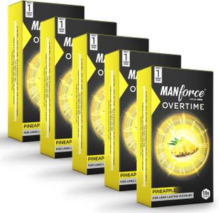 MANFORCE Overtime Pineapple Condoms ,10 x Pack of 5 Condom