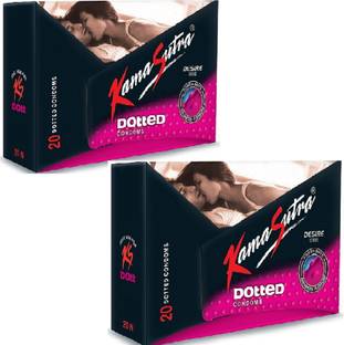 Kamasutra ks Dotted Condom Pack Of 2 Each One 20pcs (40pcs)*& Condom