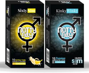 NottyBoy Banana Flavoured And Ultra Thin Without Dotted Condom