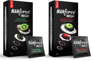 MANFORCE Kiwi Paan & Double Apple Flavoured Condom Condom