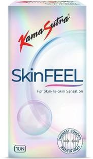 Kamasutra SkinFEEL Thinnest Made in India Condoms 10 Count Condom