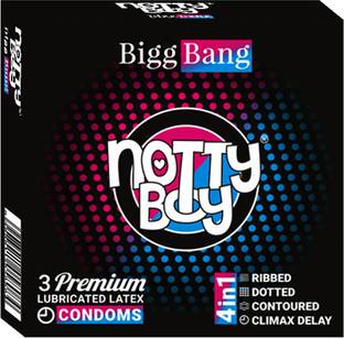 NottyBoy Dotted and Ribbed Climax Delay Condom Condom