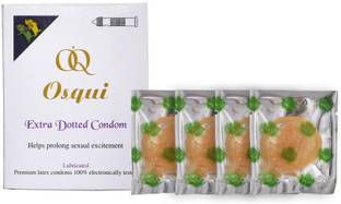 OSQUI Super Dotted Lubricated Extra Excitement Stimulated Ultra Thin Condom For Men Condom