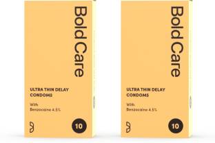 Bold Care Ultra Thin Climax Delay - Lubricated - Natural Latex Condom