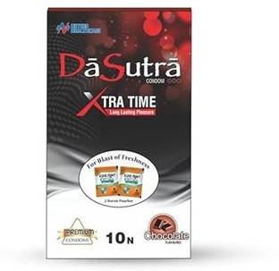 Da Sutra Xtra Time Long Lasting Pleasure Condoms Ribbed-Dotted-Contour Condom