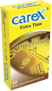 CAREX Power Shot 10 Extra Time dotted condom Condom