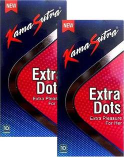 Kamasutra Extra Dots Condoms for Men 10 Count Condom