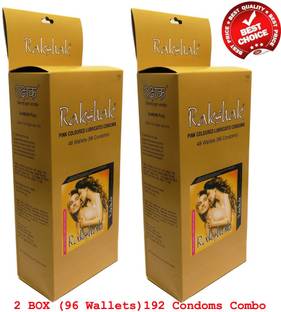 Rakshak Pink Colored Lubricated Condoms Combo For Men Condom
