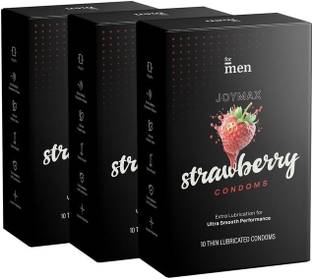 Formen Joymax Strawberry Flavour |for Men | Comfortable Fit Condom