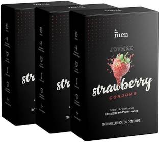 Formen Joymax Strawberry Flavour |for Men | Comfortable Fit Condom
