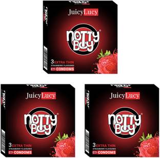 NottyBoy Extra Thin Strawberry Flavoured Condom