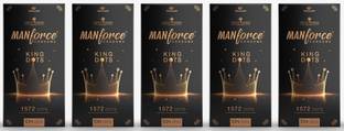 MANFORCE King Dots Extra Dotted Unflavored Condoms, 10 Pieces x Pack of 5 Condom