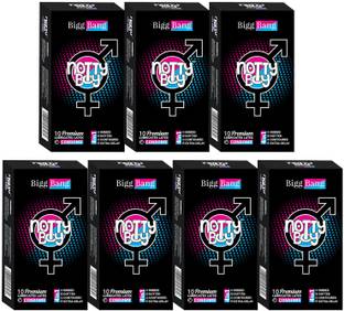 NottyBoy 4inOne 70Pcs of Ribbed Dotted Delay & Contour Condom