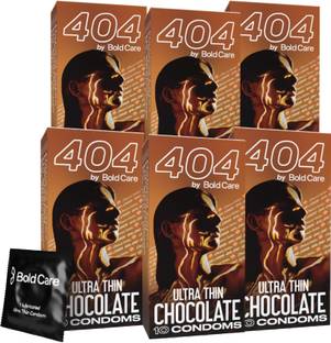 Bold Care 404 Ultra Thin Chocolate Flavored Condoms Real Feel Condom
