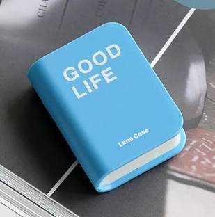 Mopslik Contact Lens Case Lens Box for Travel Lens Case for Contact Lenses - Light Blue