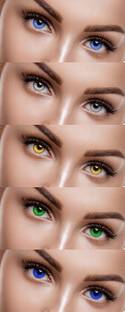 Globalead 5pc Aqua Hazel Grey Green Turquoise Color Eye Korean Color Contact lens